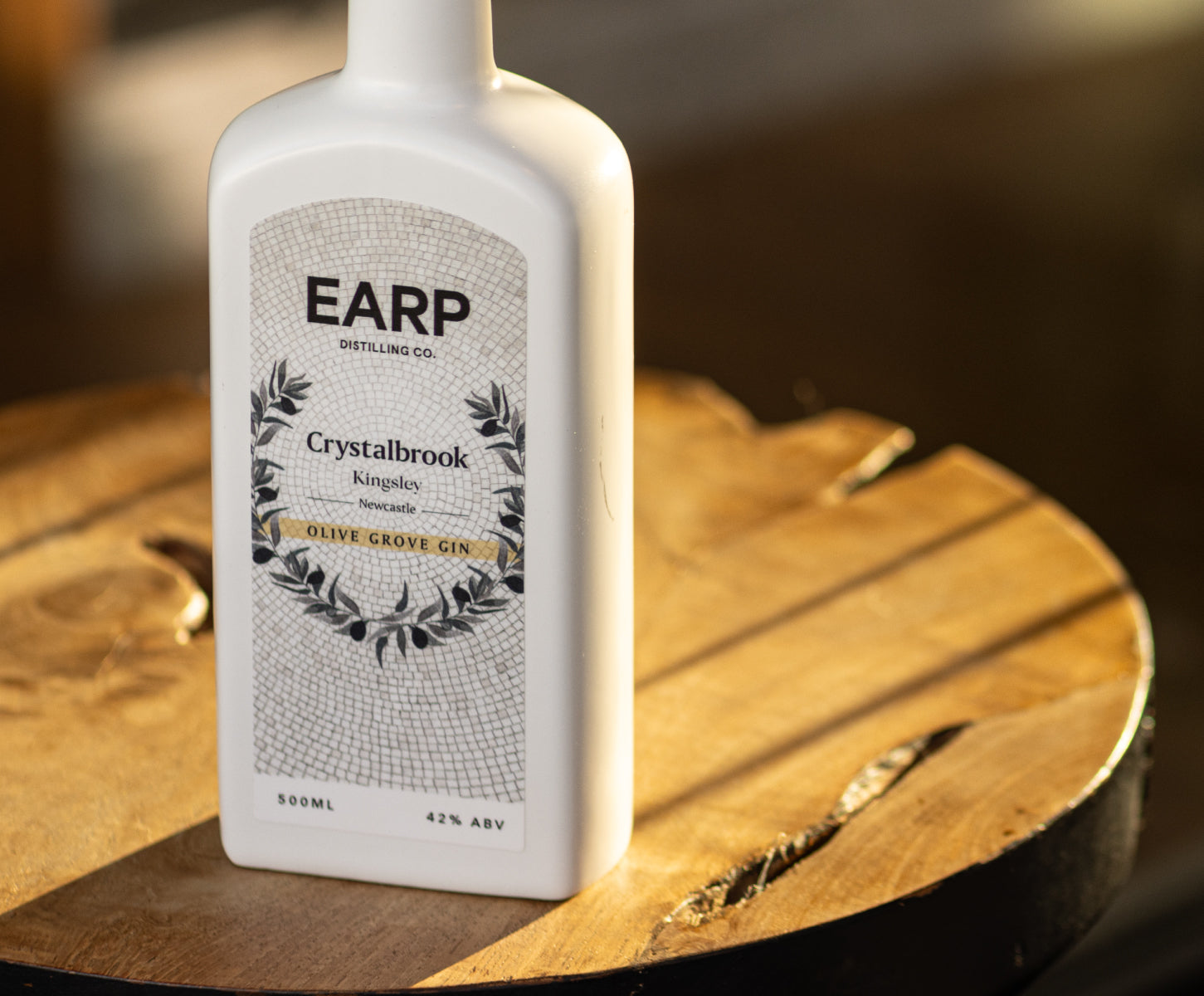 A 500mL Bottle of custom spirit produced for Crystalbrook Kingsley Hotel