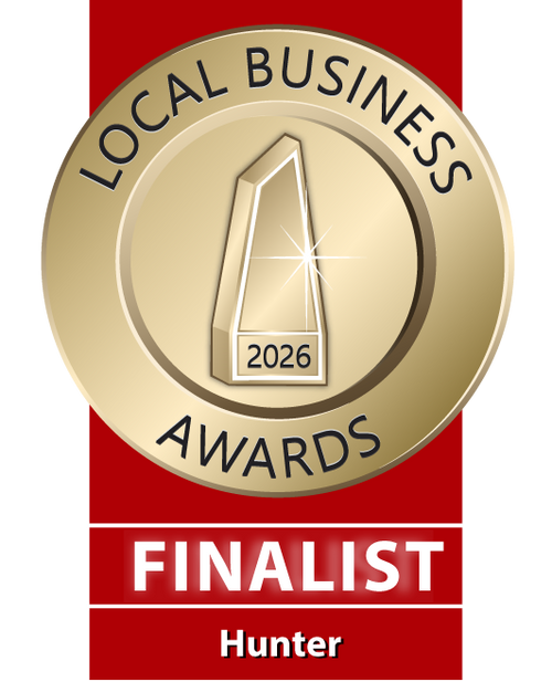 The finalist award from the 2026 Hunter Business Awards in the Outstanding Restaurant Category