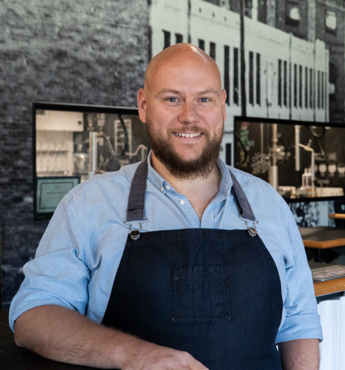 Photo portrait of Earp Distillery's head chef, Matt Osborne